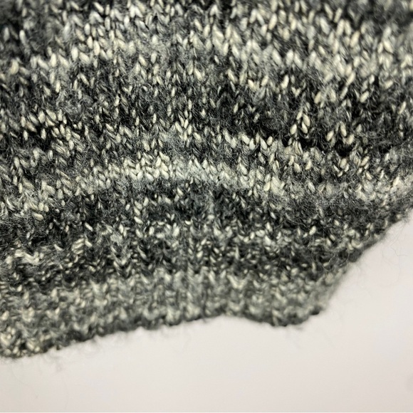 Field Flower Cowl Neck Cotton Blend Knit Sweater Medium Heathered Grey - Picture 12 of 14